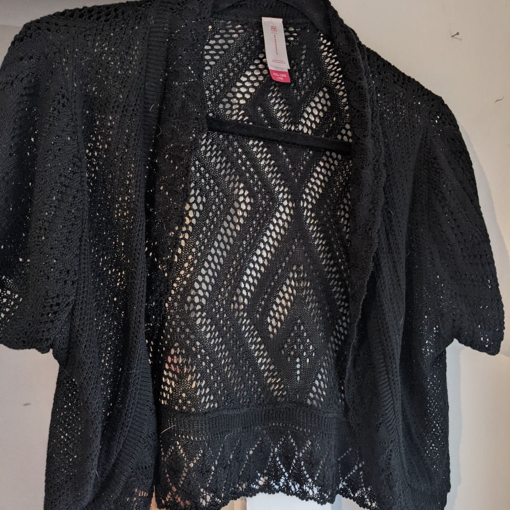 No Boundaries Crochet Shrug